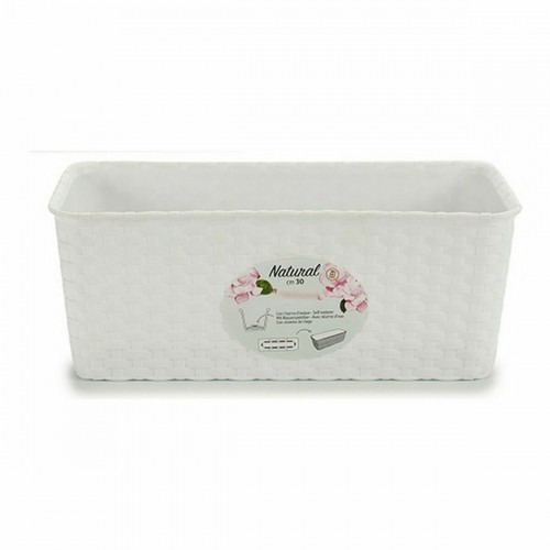 Planter Stefanplast White Plastic 13 x 11 x 28,5 cm (12 Units) image 3