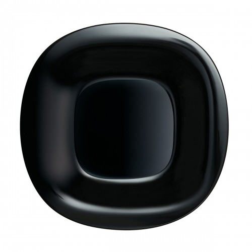 Плоская тарелка Luminarc Carine Чёрный Cтекло (Ø 26 cm) (24 штук) image 3