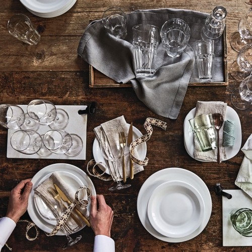 Serving Platter Bormioli Rocco Parma Rectangular White Glass (18 x 21 cm) (24 Units) image 3