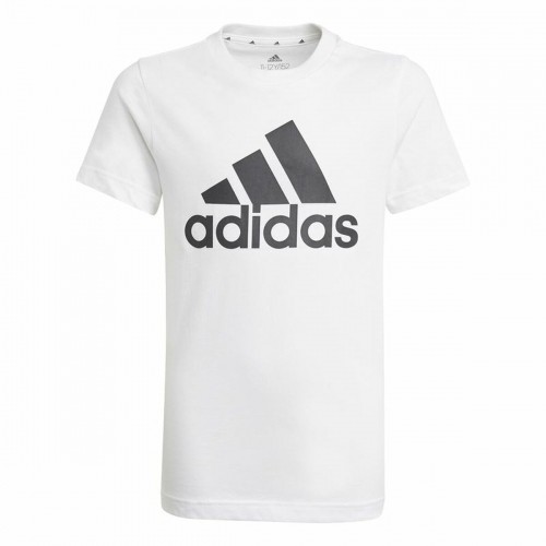 Short Sleeve T-Shirt Adidas Essentials  White image 3