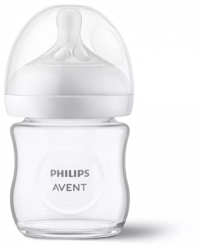 Philips Avent Natural Response stikla zīdaiņu pudelīte 125 ml, jaundzimušā knupītis, 0m+ - SCY930/01 image 3