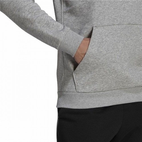 Толстовка с капюшоном мужская Adidas  Essentials Fleece Big Logo Серый image 3