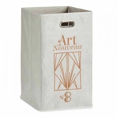 Basket Art Nouveau White Golden Cardboard 60 L 35 x 57 x 35 cm (12 Units) image 3