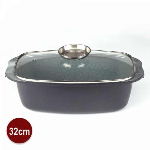 Royalty Line RL-ACR32M: 32cm Marble Coating Roasting Casserole image 3