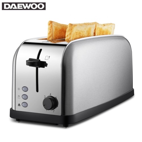 Daewoo SYM-1311: Stainless SteelBread Toaster - 2 Drawer, 4 Slice image 3