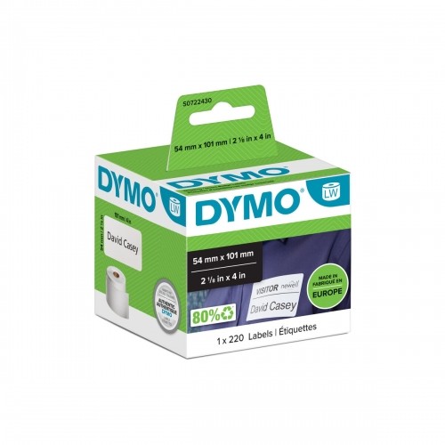Рулон этикеток Dymo 99014 54 x 101 mm LabelWriter™ Белый Чёрный (6 штук) image 3