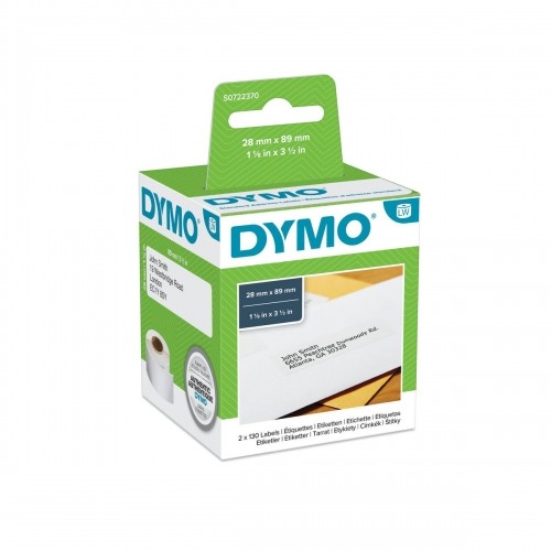 Рулон этикеток Dymo 99010 28 x 89 mm LabelWriter™ Белый Чёрный (6 штук) image 3