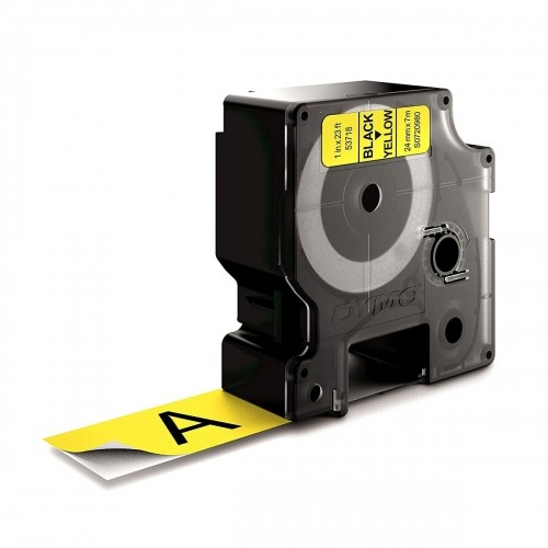 Ламинированная лента для фломастеров Dymo D1 53718 24 mm LabelManager™ Чёрный Жёлтый (5 штук) image 3