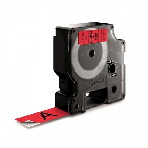 Laminated Tape for Labelling Machines Dymo D1 45807 LabelManager™ Black Red (5 Units) image 3