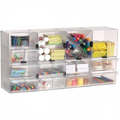 Multi-Purpose Organiser Archivo 2000 Transparent 19 x 15 x 15 cm image 3