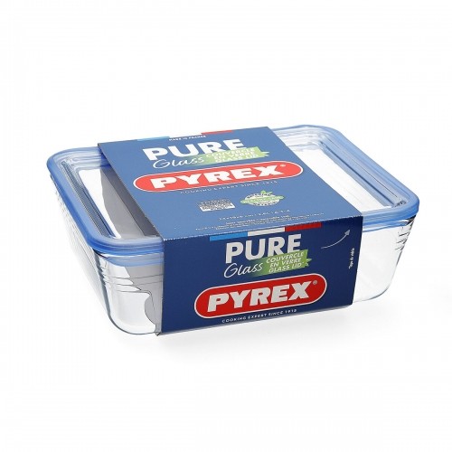 Герметичная коробочка для завтрака Pyrex Pure Glass Прозрачный Cтекло (2,6 L) (4 штук) image 3