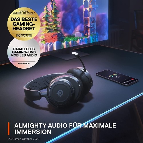 SteelSeries Arctis Nova 7, gaming headset (black, USB-C, Bluetooth) image 3