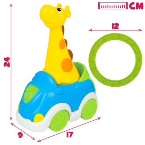 Winfun Muzikāla rotaļlieta Žirafe ar riņķiem 24 cm no 18 men. CB46522 image 3