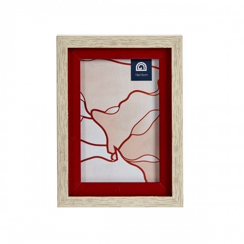 Gift Decor Фото рамка Стеклянный Красный Деревянный Коричневый Пластик (13,5 x 18,8 x 2 cm) (6 штук) image 3