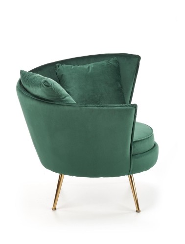 Halmar ALMOND leisure chair color: dark green image 3