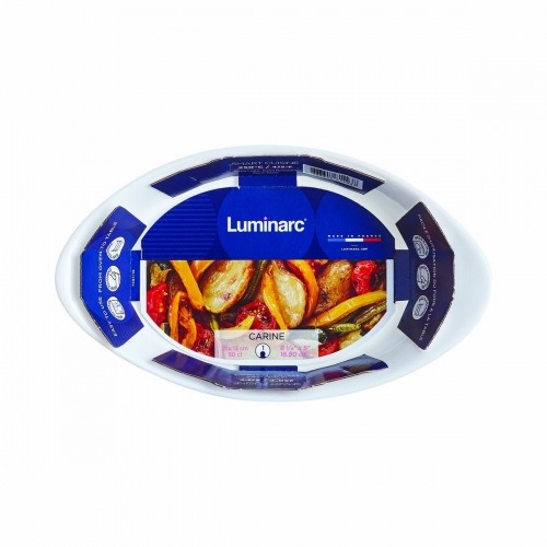 Поднос Luminarc Smart Cuisine Овальный Белый Cтекло 21 x 13 cm (6 штук) image 3