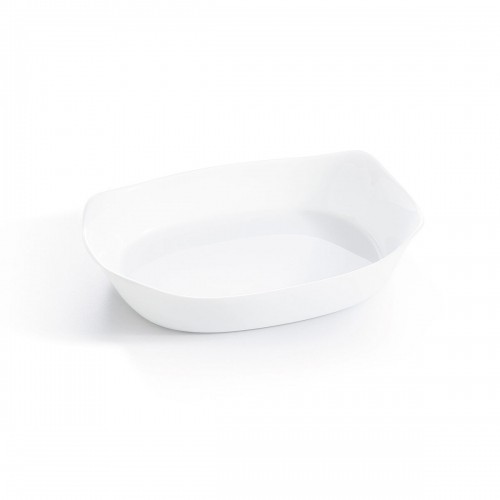 Serving Platter Luminarc Smart Cuisine Rectangular White Glass 30 x 22 cm (6 Units) image 3