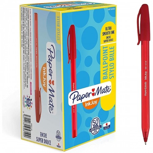 Pen Paper Mate Inkjoy 50 Pieces Red 1 mm (20 Units) image 3