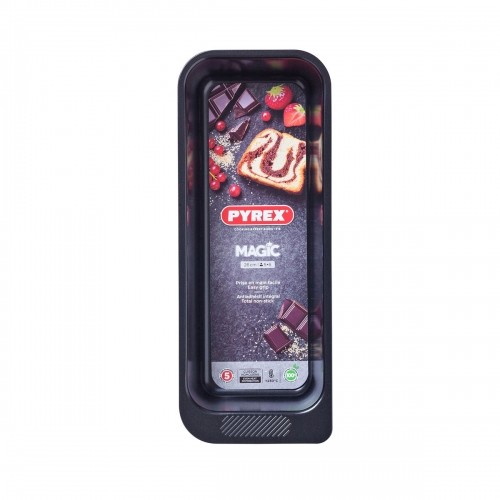 Oven Mould Pyrex Magic Rectangular Black Ø 26 cm (6 Units) image 3