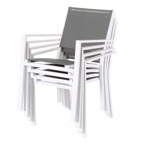 Bigbuy Home Садовое кресло Thais 55,2 x 60,4 x 86 cm Серый Алюминий Белый image 3