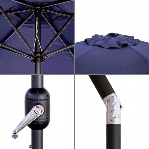 Bigbuy Home Пляжный зонт Monty Alumīnijs Tumši Zils 300 cm image 3