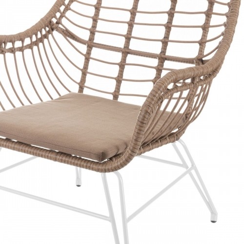 Garden chair Ariki 65 x 62 x 76 cm synthetic rattan Steel White image 3