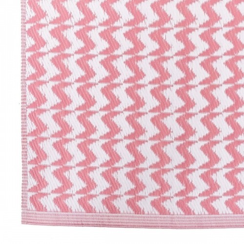 Outdoor rug Naxos Pink White polypropylene image 3