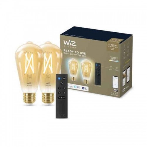 Smart Light bulb Wiz ST64 E27 50 W Multicolour Golden 7 W 640 lm (2 Units) image 3