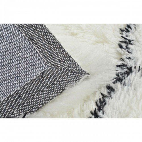 Carpet DKD Home Decor 120 x 180 x 5 cm Polyester White Rhombus image 3