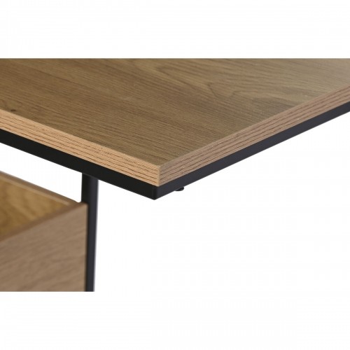 Side table DKD Home Decor 55 x 35 x 55 cm Natural Black Metal MDF Wood image 3