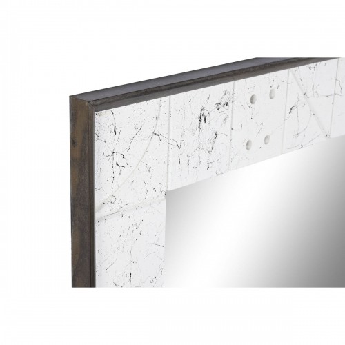 Настенное зеркало DKD Home Decor 130 x 4 x 70 cm Стеклянный Белый Древесина манго современный image 3