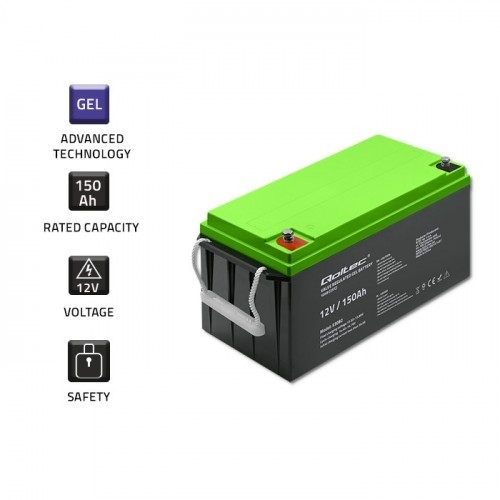 Qoltec Gel battery 12V, 150Ah image 3