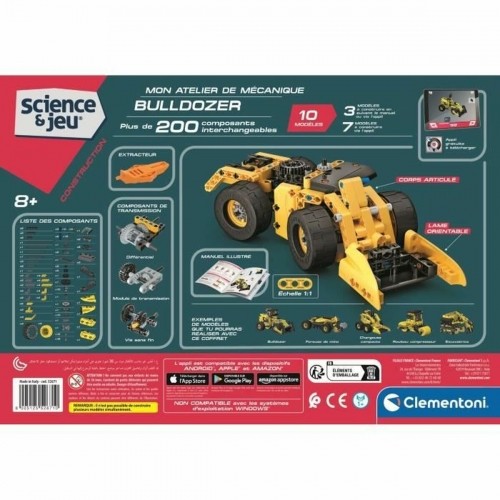 Traktors ar Lāpstu Clementoni Bulldozer STEM + 8 gadi 10 Modeļi image 3