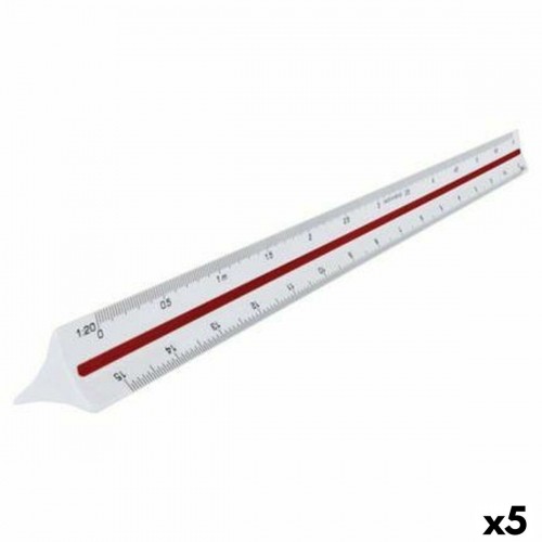 Ruler Maped White 30 cm (5 Units) image 3