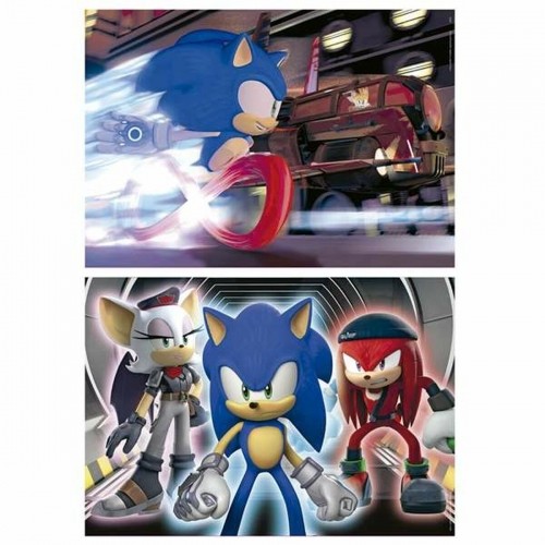 2-Puzzle Set Educa Neon Sonic 100 Pieces image 3