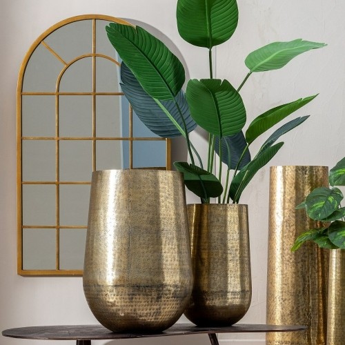 Vase 42 x 42 x 60 cm Golden Aluminium (2 Units) image 3