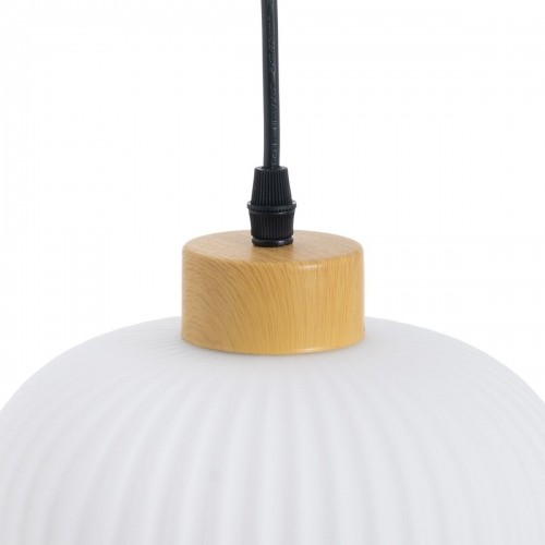 Bigbuy Home Потолочный светильник Стеклянный Натуральный Металл Белый 20 x 20 x 30 cm image 3