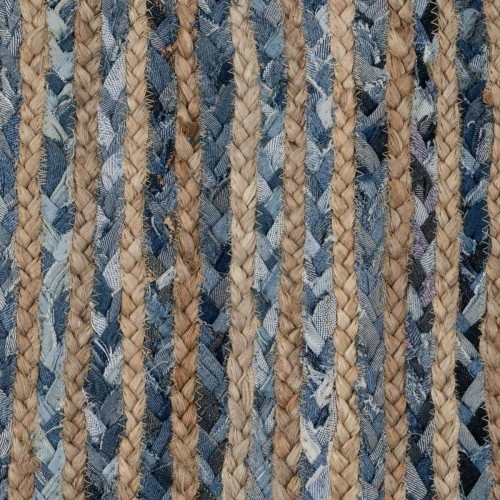 Carpet Natural Blue Cotton Jute 170 x 70 cm image 3
