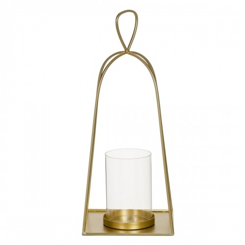 Candleholder Crystal Golden Metal 19 x 19 x 46 cm image 3