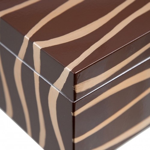 Decorative box 35 x 20 x 15 cm Zebra DMF (2 Units) image 3