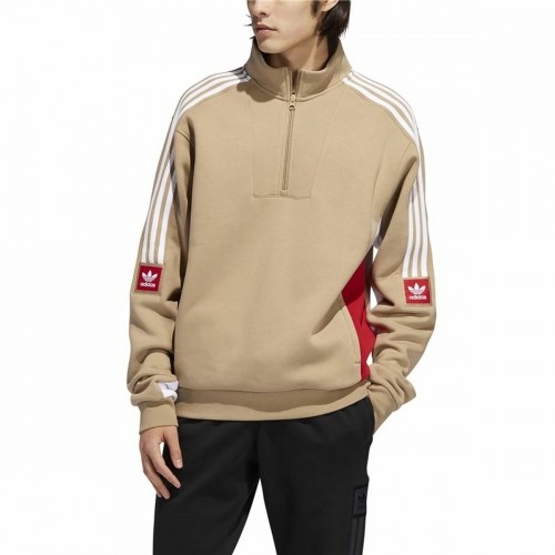 Толстовка без капюшона мужская Adidas Modular Коричневый image 3