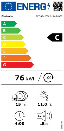 Electrolux EEG69420W Встраиваемая посудомоечная машина image 3