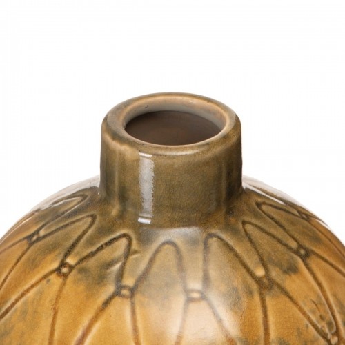 Vase 17,5 x 17,5 x 18 cm Ceramic Mustard image 3