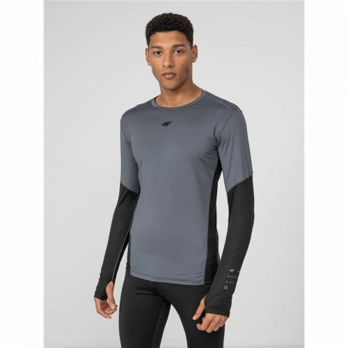 Men’s Long Sleeve T-Shirt 4F Dark grey image 3