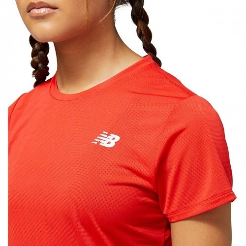 Women’s Short Sleeve T-Shirt New Balance Accelerate Red image 3