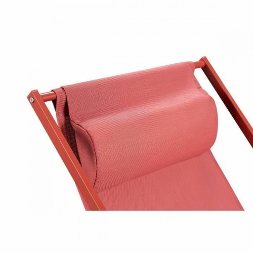 Sun-lounger Red Foldable Terracotta image 3