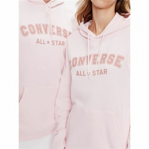 Unisex Hoodie Converse Classic Fit All Star Single Screen Light Pink image 3