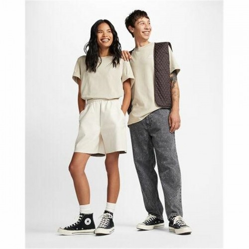 Unisex Krekls ar Īsām Piedurknēm Converse Classic Fit Left Chest Star Chevron Bēšs image 3