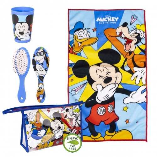 Child's Toiletries Travel Set Mickey Mouse 4 Pieces Blue image 3