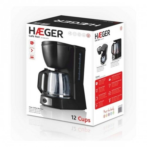 Электрическая кофеварка Haeger CM-68B.007A Чёрный 12 Чашки 680 W image 3